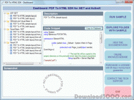 Bytescout PDF To HTML SDK screenshot